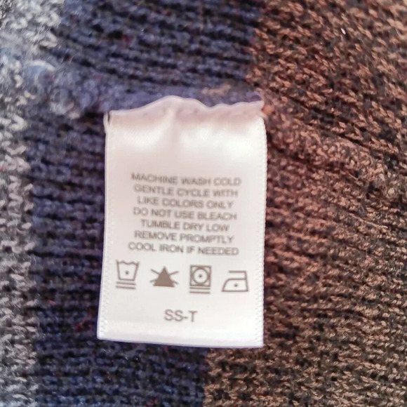 Southern Pines Sweater Full Zip Navy Gray Stripes Mens Size XL - Picture 7 of 8